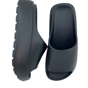 Platform Slides for Women EVA Sz 9 Thick Sole Non Slip Outdoor Sandals